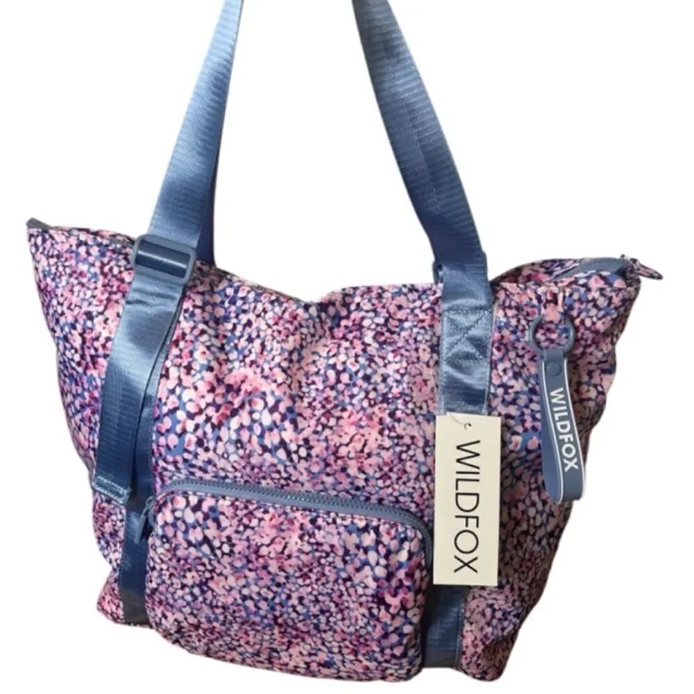 Wildfox Pink and Blue Floral Tote Bag